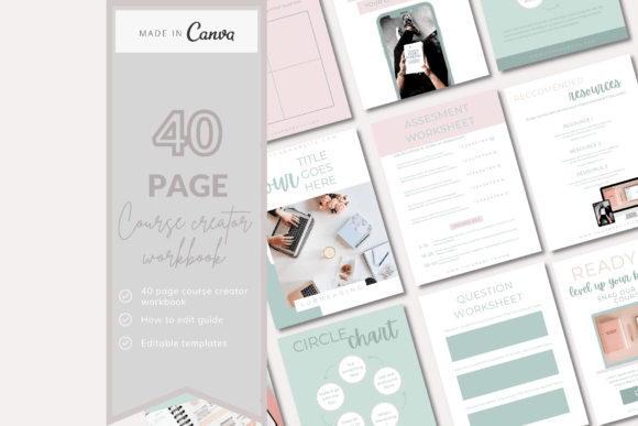 Download Canva Online Course Workbook Templates - Workbook Collection