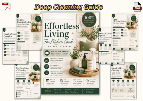 Download Deep Cleaning Guide – Ebook &amp; Workbook - Workbook Collection