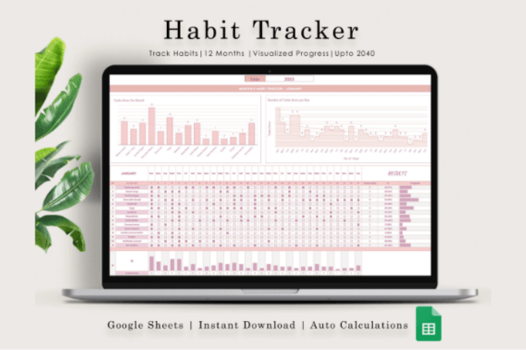 Download Habit Tracker Spreadsheet, Google Sheets - Sheets Collection
