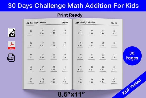 Download 30 Days Challenge  Math Worksheets - Sheets Collection