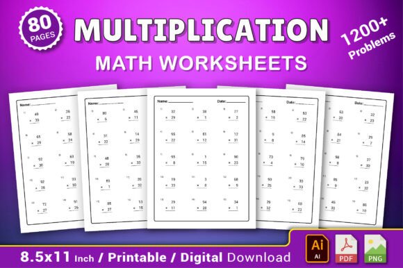 Download Multiplication Math Worksheets - Sheets Collection