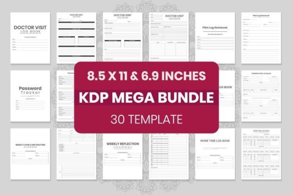 Download Interiors Template Mega Bundle for KDP - Interiors template Collection